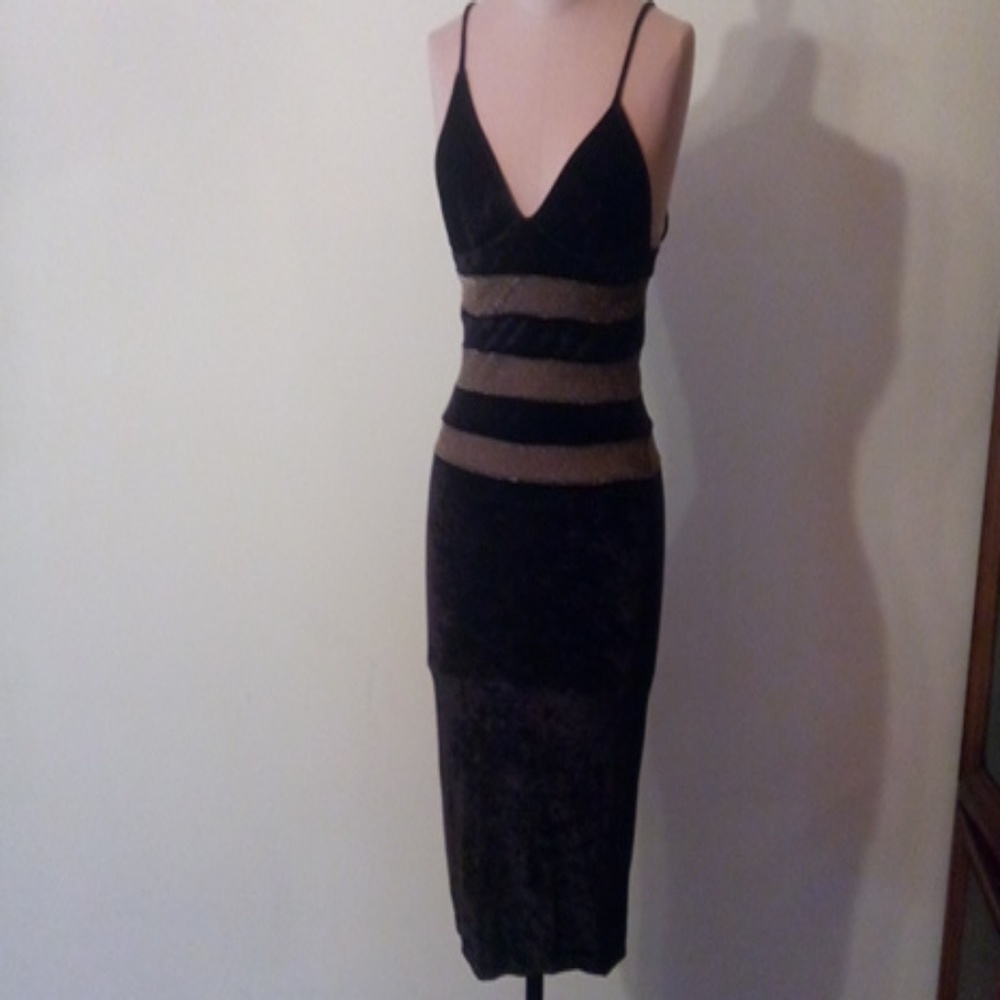 Oliver by Valentino velour/sparkle dress